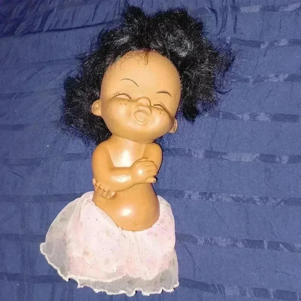 Vintage Rubber Doll Hula Hawaiian Tan Doll